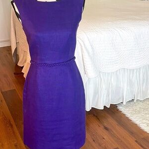 Chic Purple Sleeveless Mini Dress